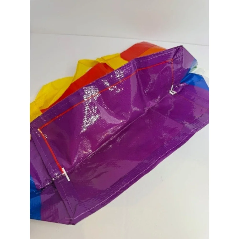 IKEA STORSTOMMA Rainbow Shopping Bag Large Tote Pride Multi Color 404.848.35